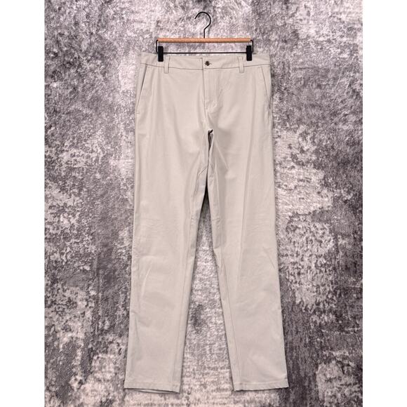 Lululemon Commission Pants 33 x 33 Mens Beige Warpstreme Long